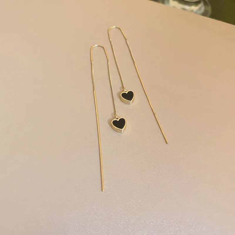 Long wire earring