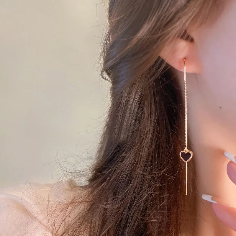 Long wire earring